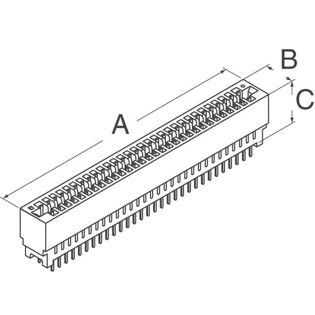 5530843-4 TE Connectivity AMP Connectors  Connecteurs de bordure